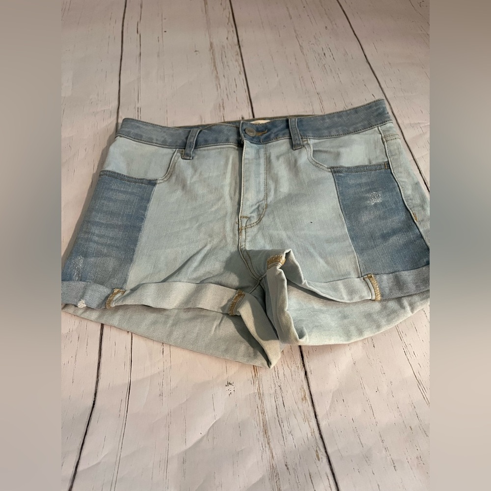 PACSUN Super Stretch Shorty Patchwork Shorts